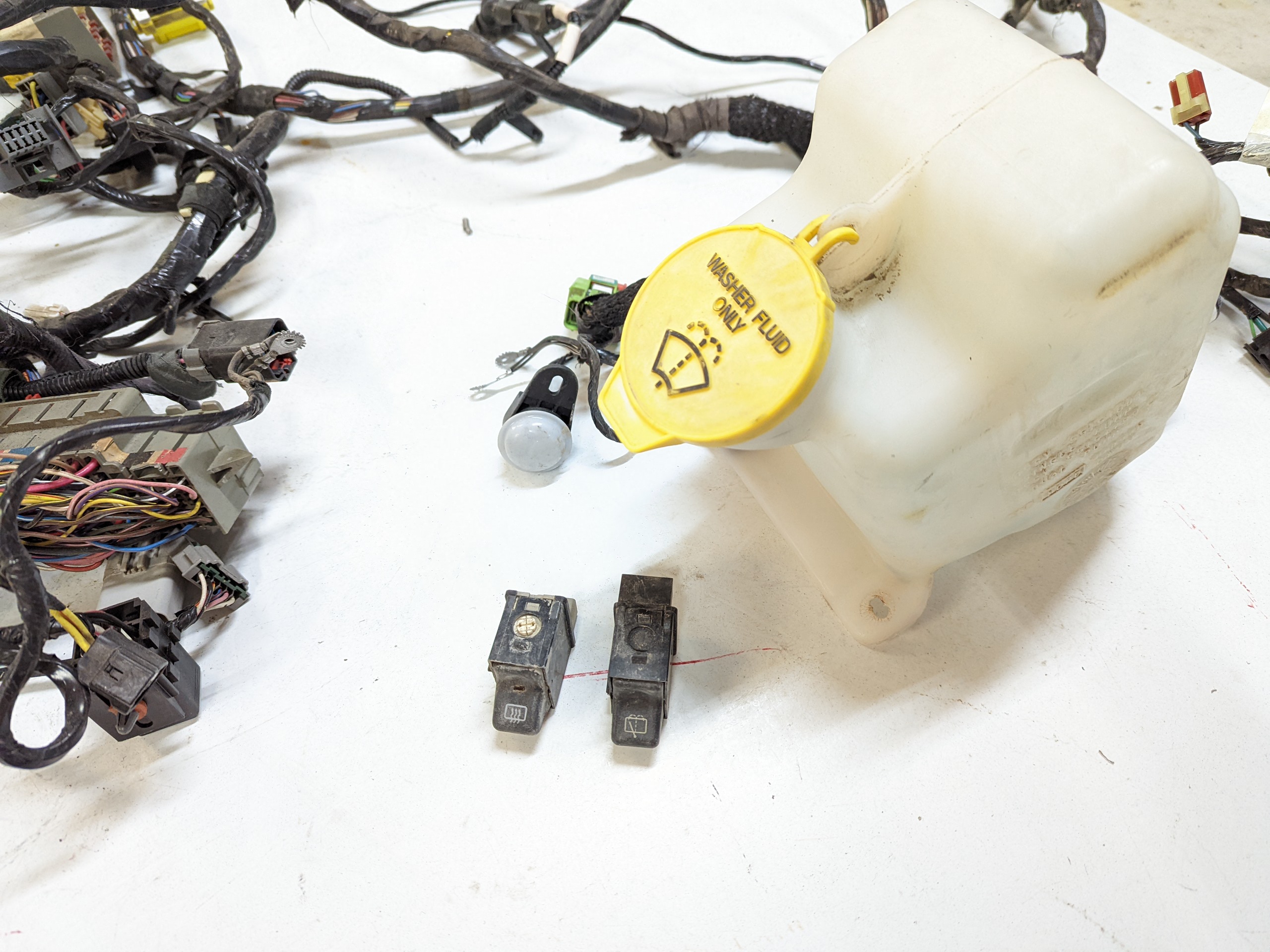 2000 Wrangler TJ Hard Top Wiring Harness Kit with Instrument 56010108AH Dash 56009509AJ Rear