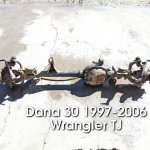 TJ LJ XJ Front Axle Assembly Dana 30 With 3.55 Gear Ratio with ABS 1997-2006